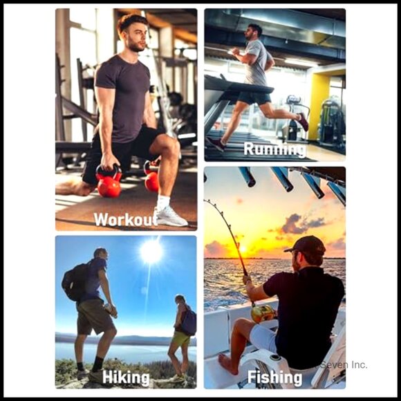 Men's Quick Dry Active T-Shirts Moisture Wicking UPF 50+ Athletic Gym Workout - Picture 6 of 6